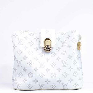 Sac à main blanc cuir souple