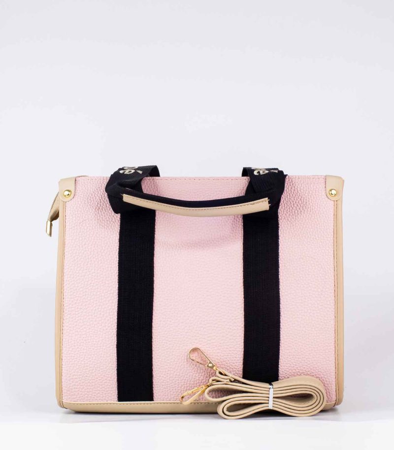 Sac a main carré rose chloé – Image 3