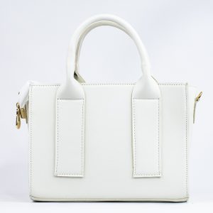 Sac à main cuir blanc cassé