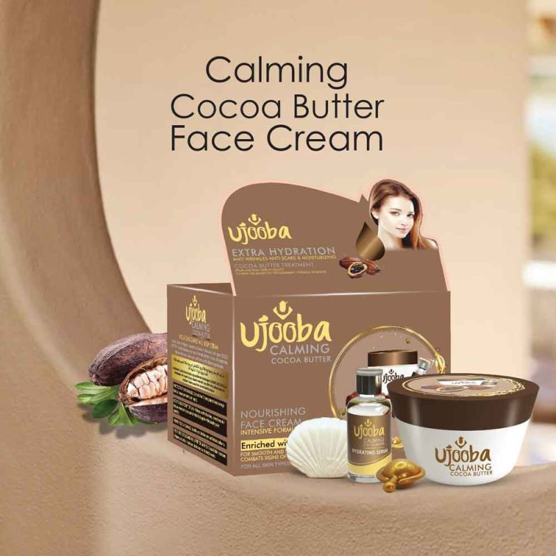 Ujooba Crème Visage Apaisante Beurre de Cacao 4en1 – Image 3